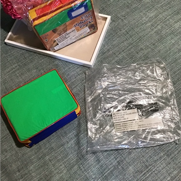 MyKids Brand 45PC Alphabet Blocks Vintage Set1has Wrap sealed1was open To Show - Picture 4 of 5